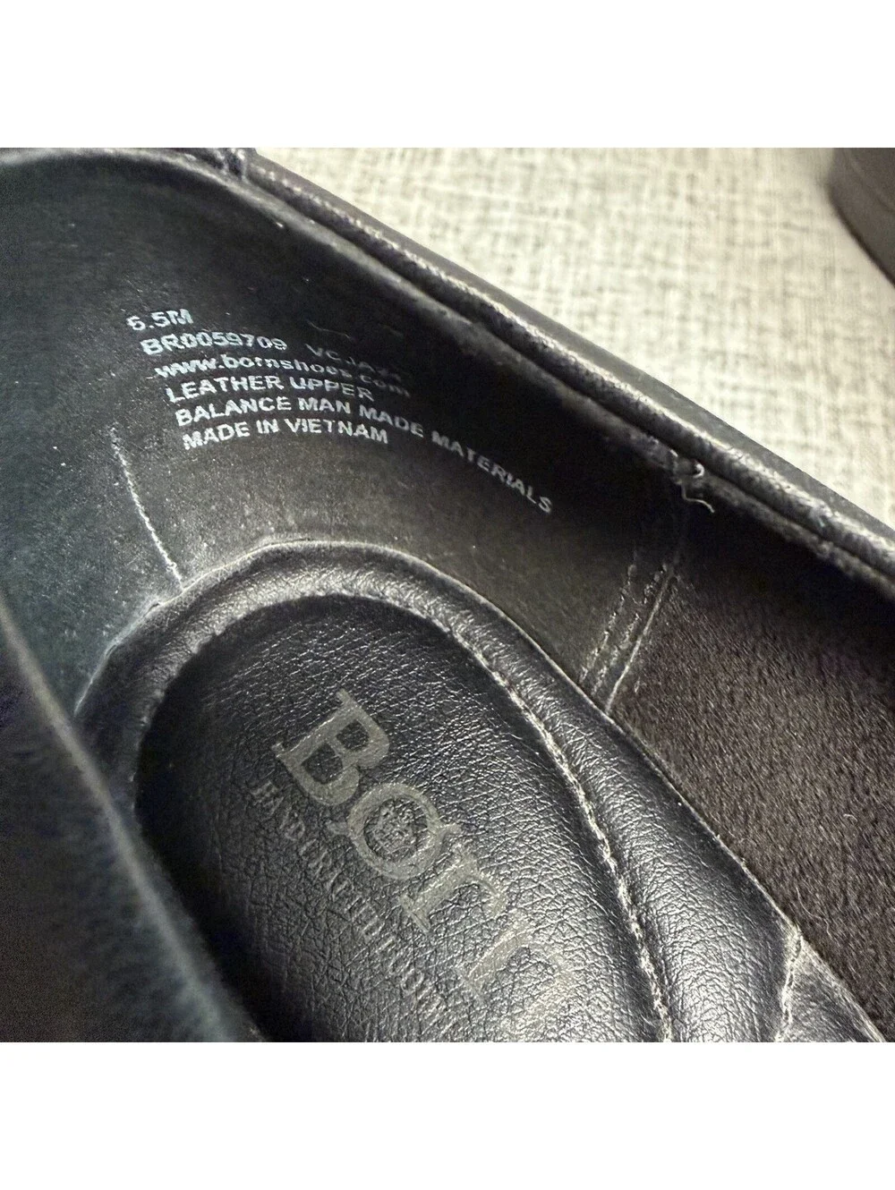Born Shoes Womens Size 6.5 M Black Leather Toby Duo Clogs Slip On